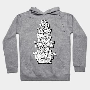 Rap Legends. Funky Design. Hip hop Allstars 90´s. Hoodie